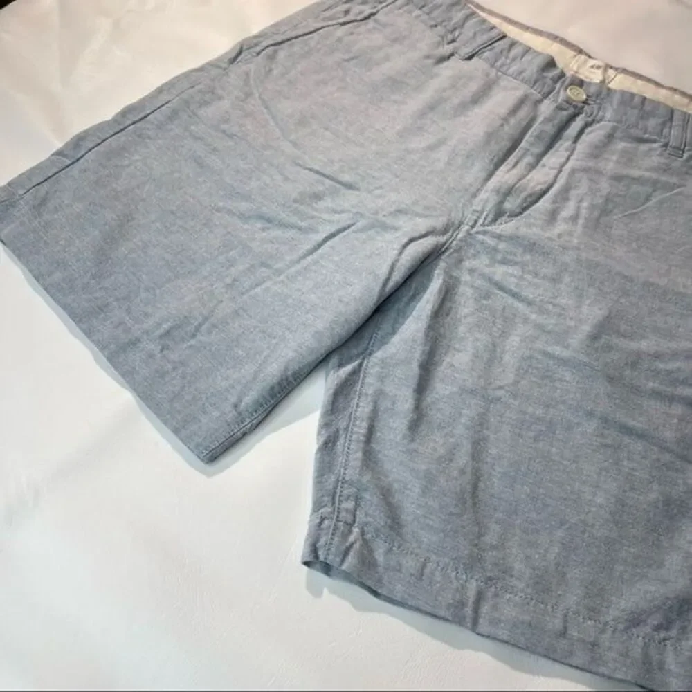 H&M LOGG Mens light blue Cotton chino shorts Sz 34